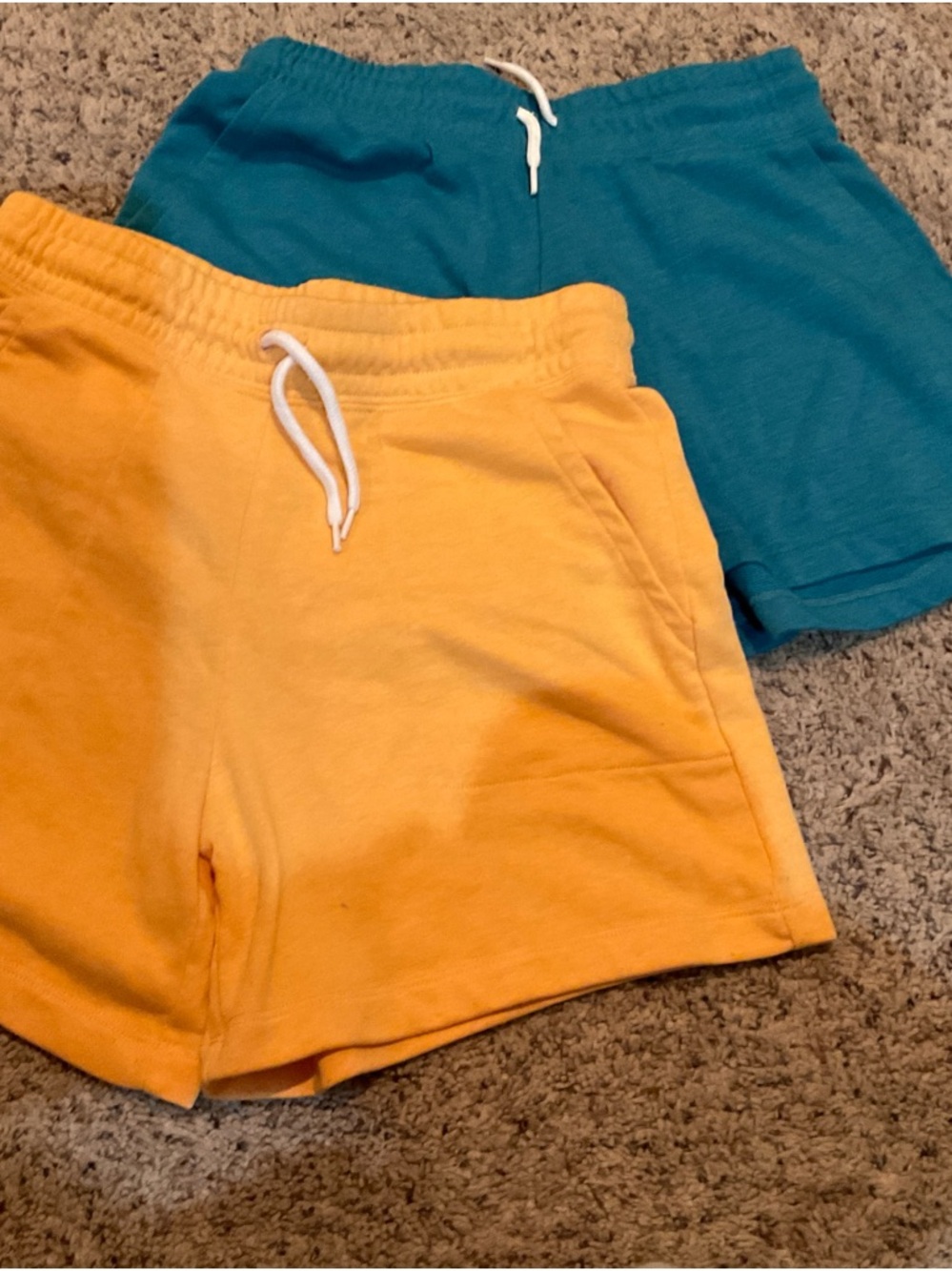 Old Navy Kids Drawstring Shorts in Yellow & Teal